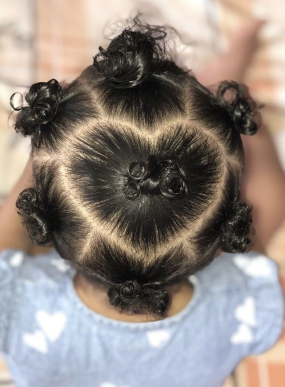 Heart-Parted Puffballs with Curly Sprinkles