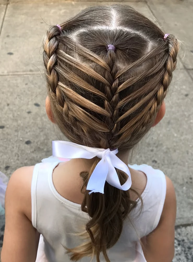 Heart-Shaped Chevron Braid