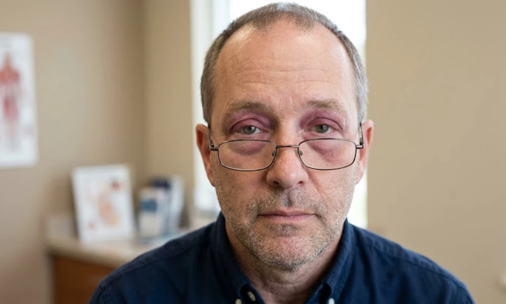 Heliotrope Rash (Purplish Rash on Eyelids)
