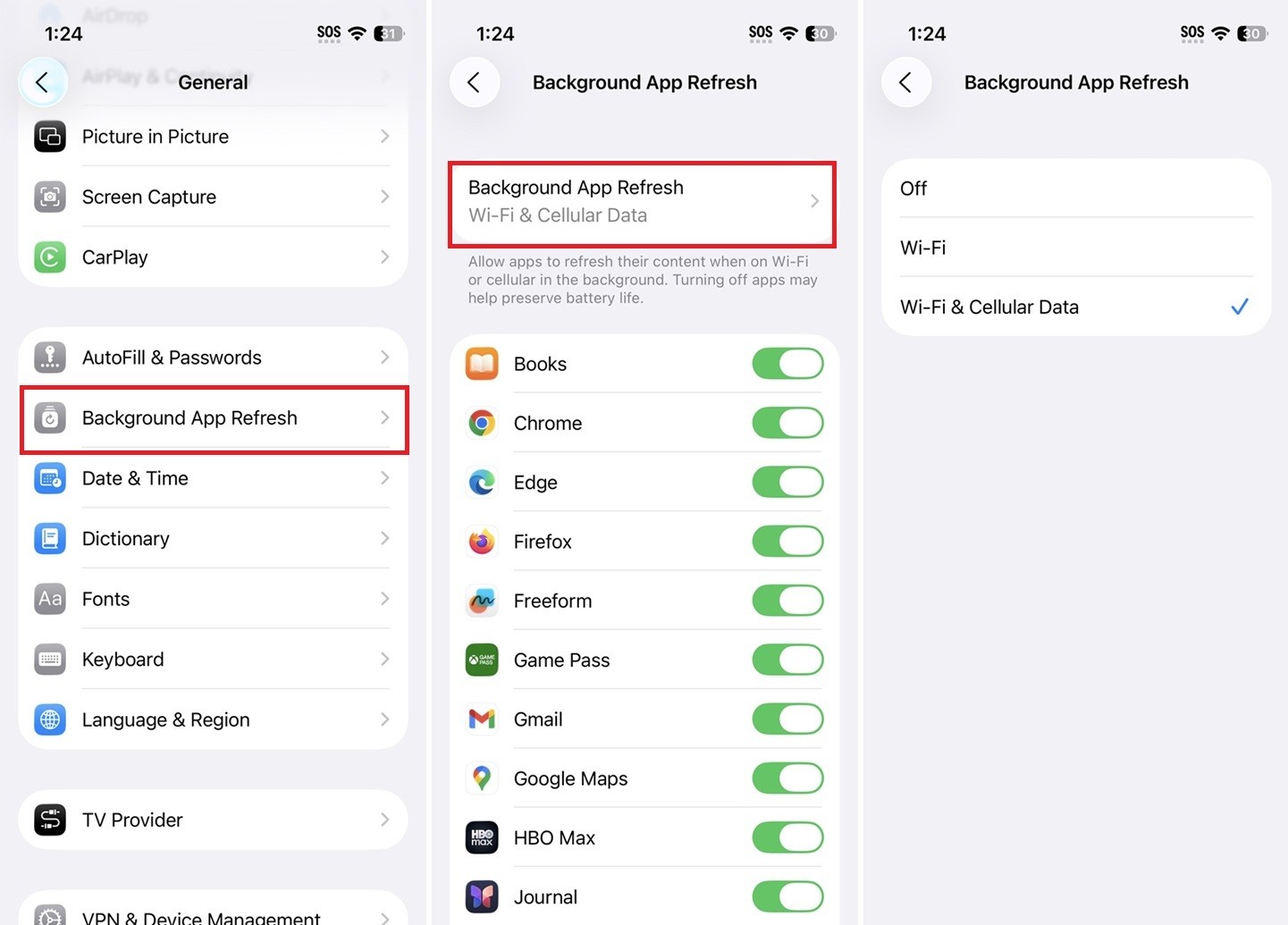 Hidden Setting Draining Your Battery: Background App Refresh