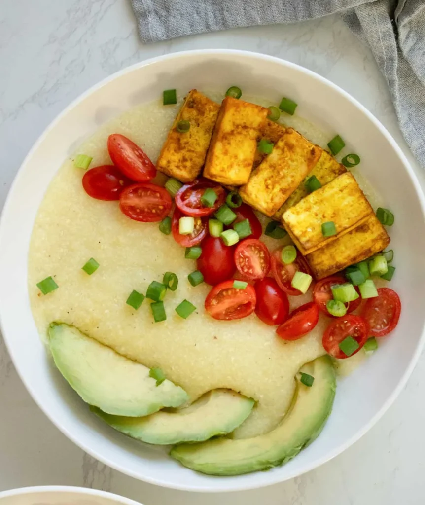 High-Protein Breakfast Grits Bowl