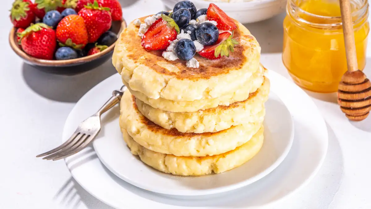 High-Protein Cottage Cheese Pancakes
