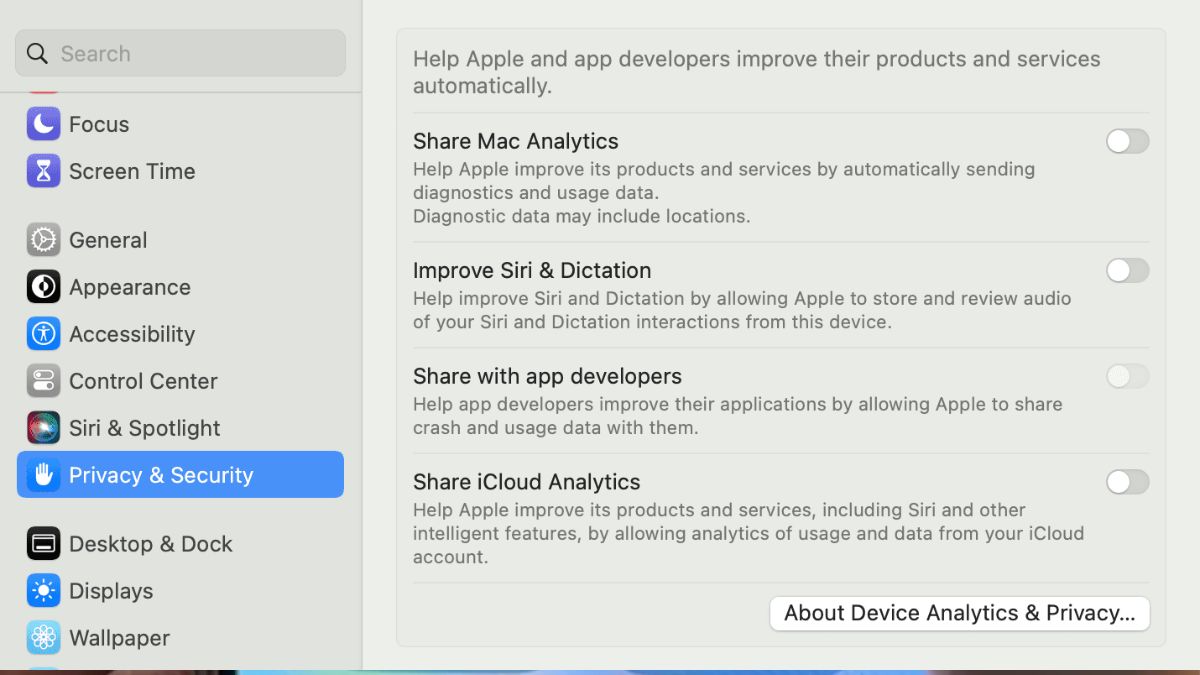 How To Turn Off All Analytics