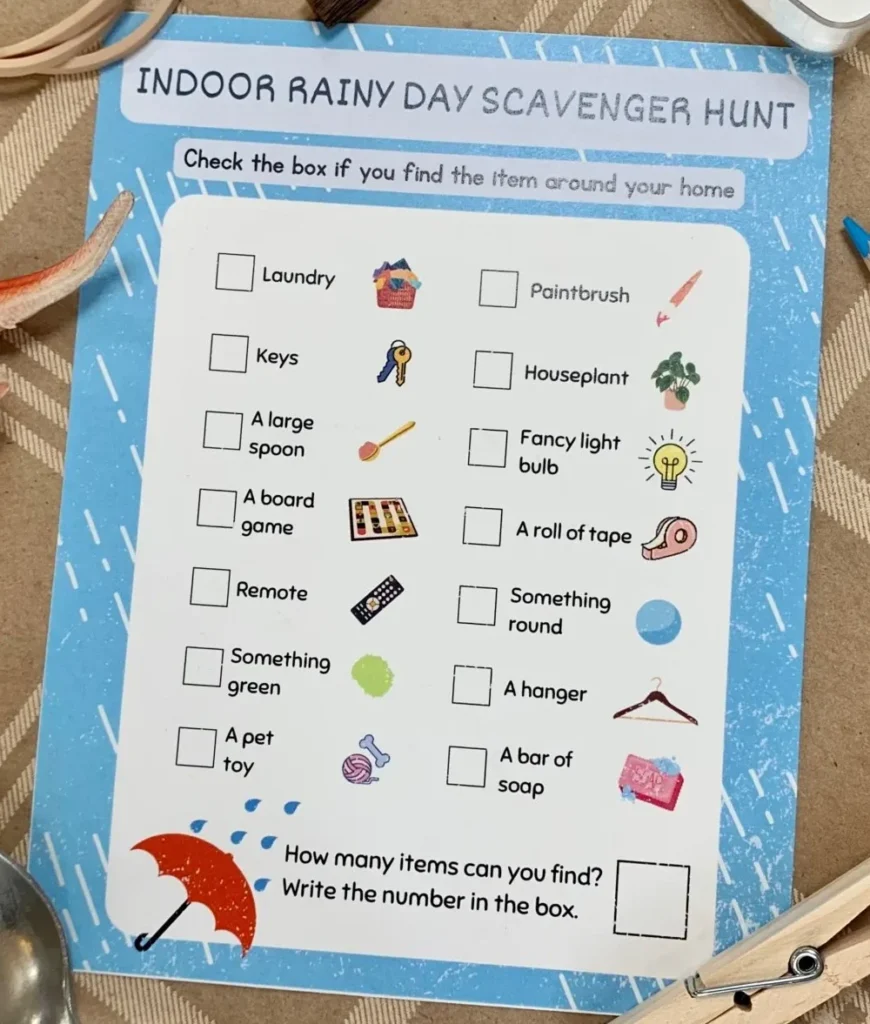 Indoor Scavenger Hunt