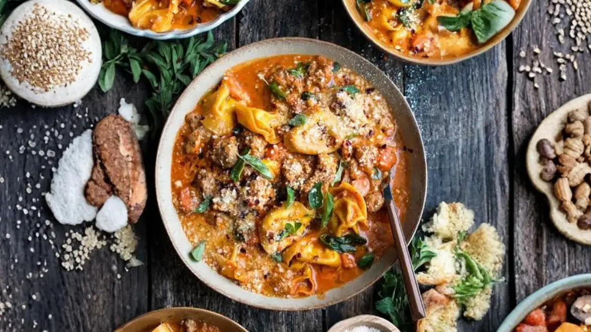 Italian Sausage Tortellini Soup
