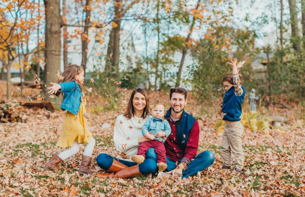 Joyful Autumn Family portrait