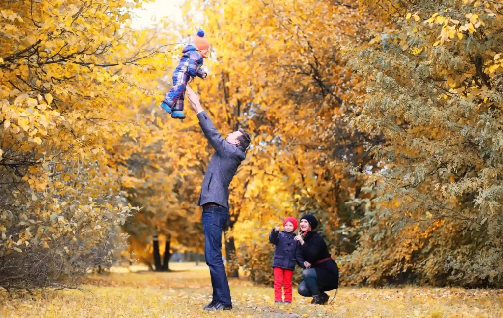 Joyful Heights in Golden Autumn