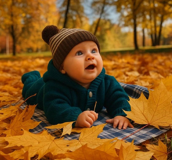 Joyful Leaf Playtime