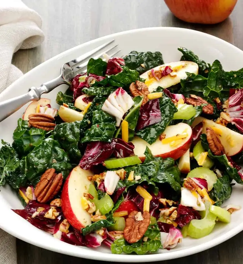 Kale and Apple Salad with Pecans