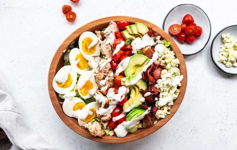 Keto Cobb Salad with Ranch Dressing