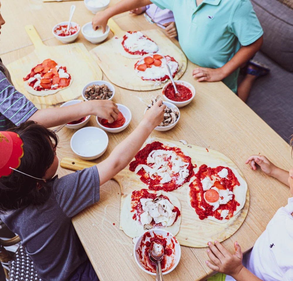 Kids Pizza Making