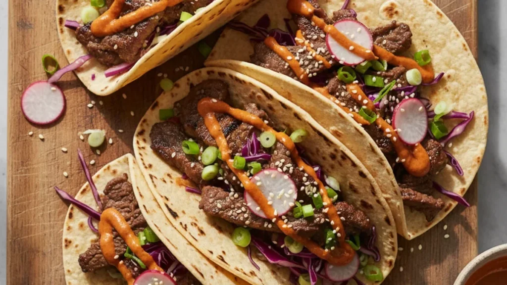Korean Bulgogi Beef Tacos
