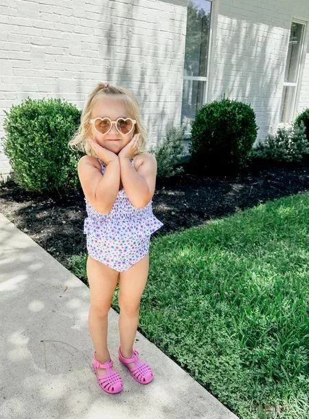 Lavender Floral One-Piece