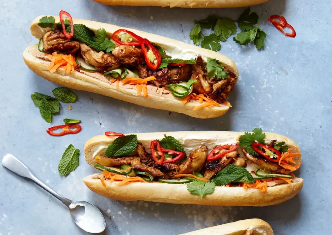 Leftover Turkey Banh Mi