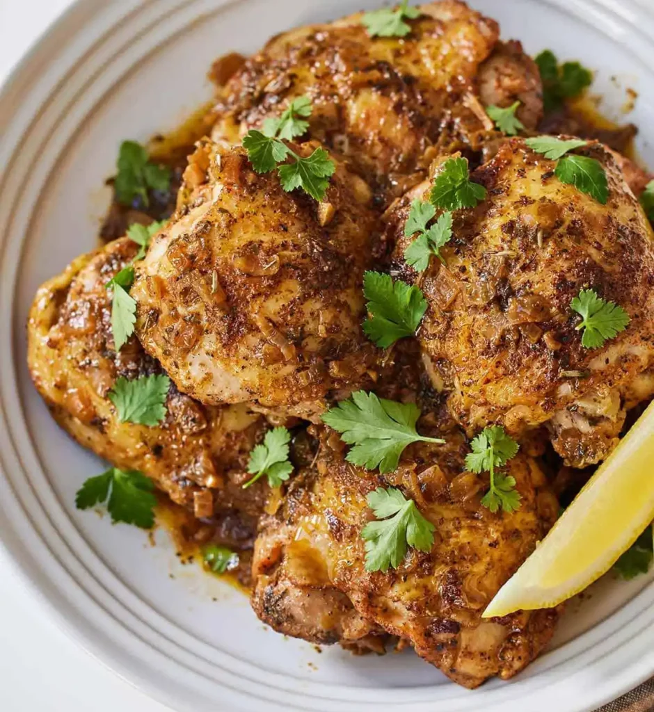 Lemon Garlic Chicken Thighs