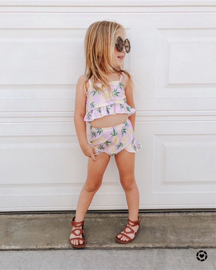 Lemon Print Two-Piece