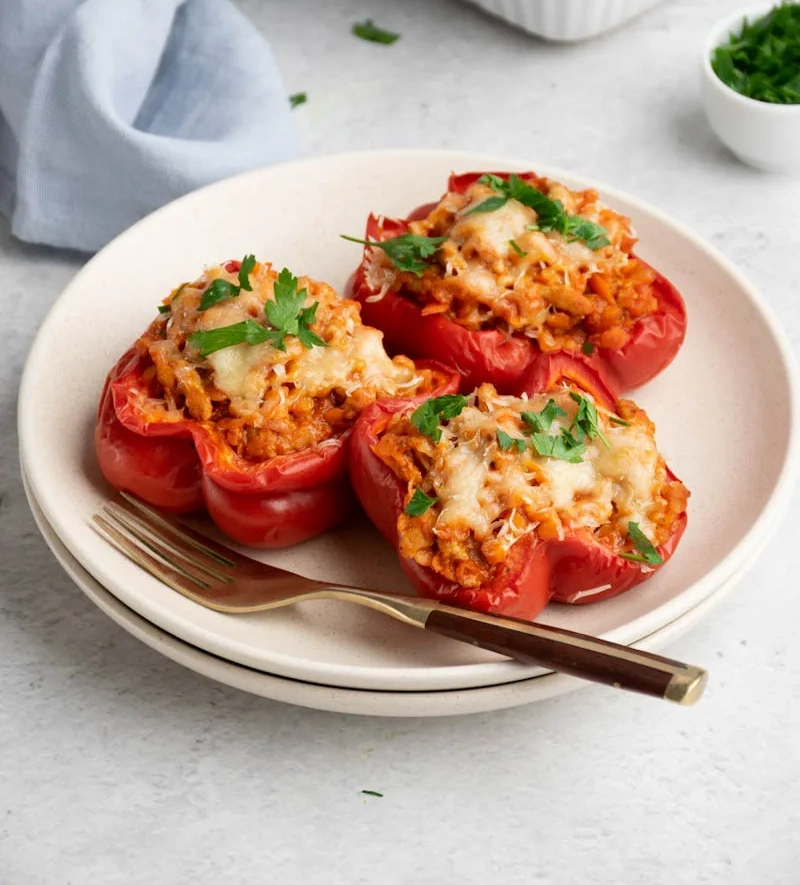 Lentil Stuffed Peppers