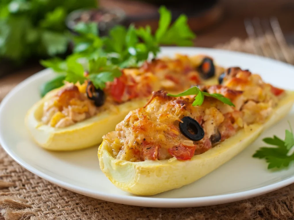 Lentil and Sweet Potato Stuffed Peppers
