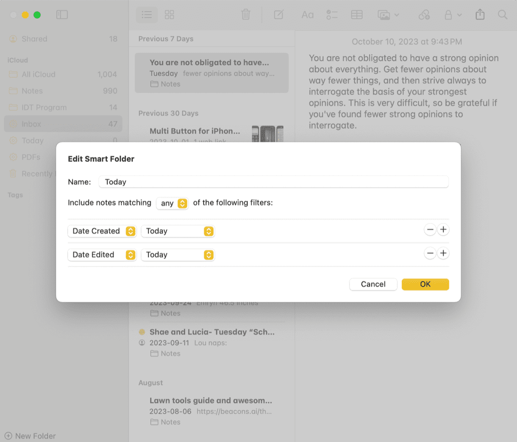 Let Smart Folders Do the Work