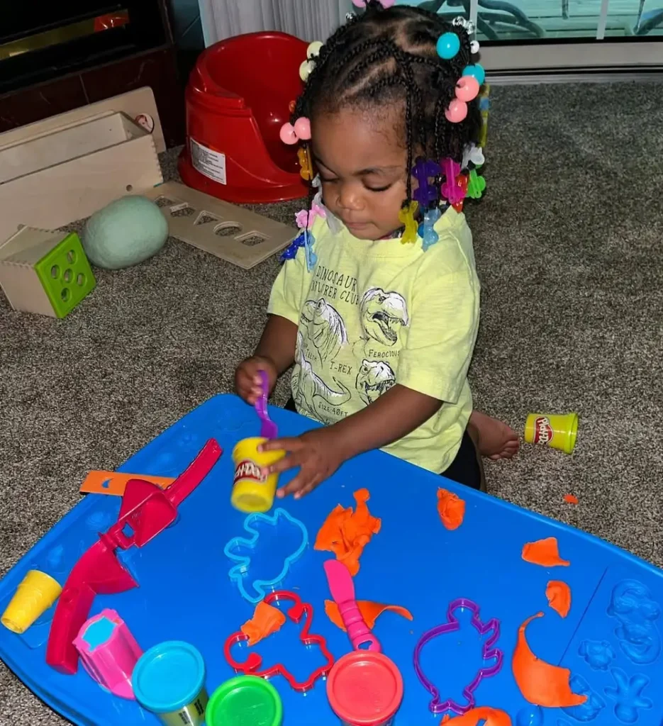 Little Girl's Playdough