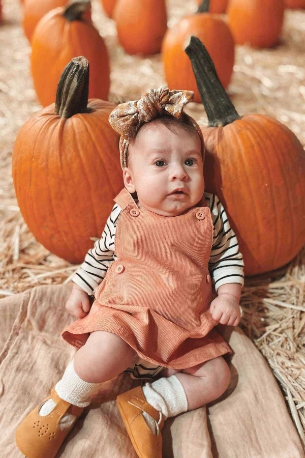 Little One in the Pumpkin Field