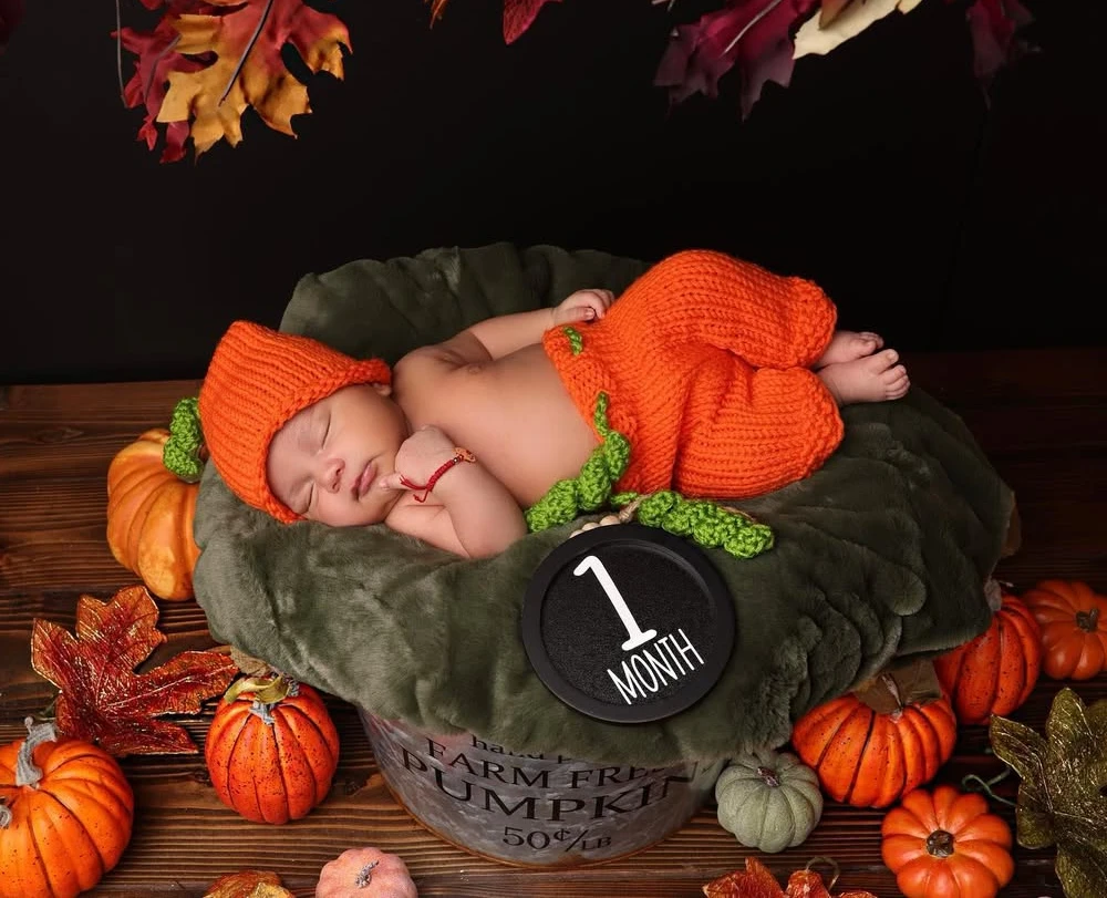Little Pumpkin's First Autumn Milestone