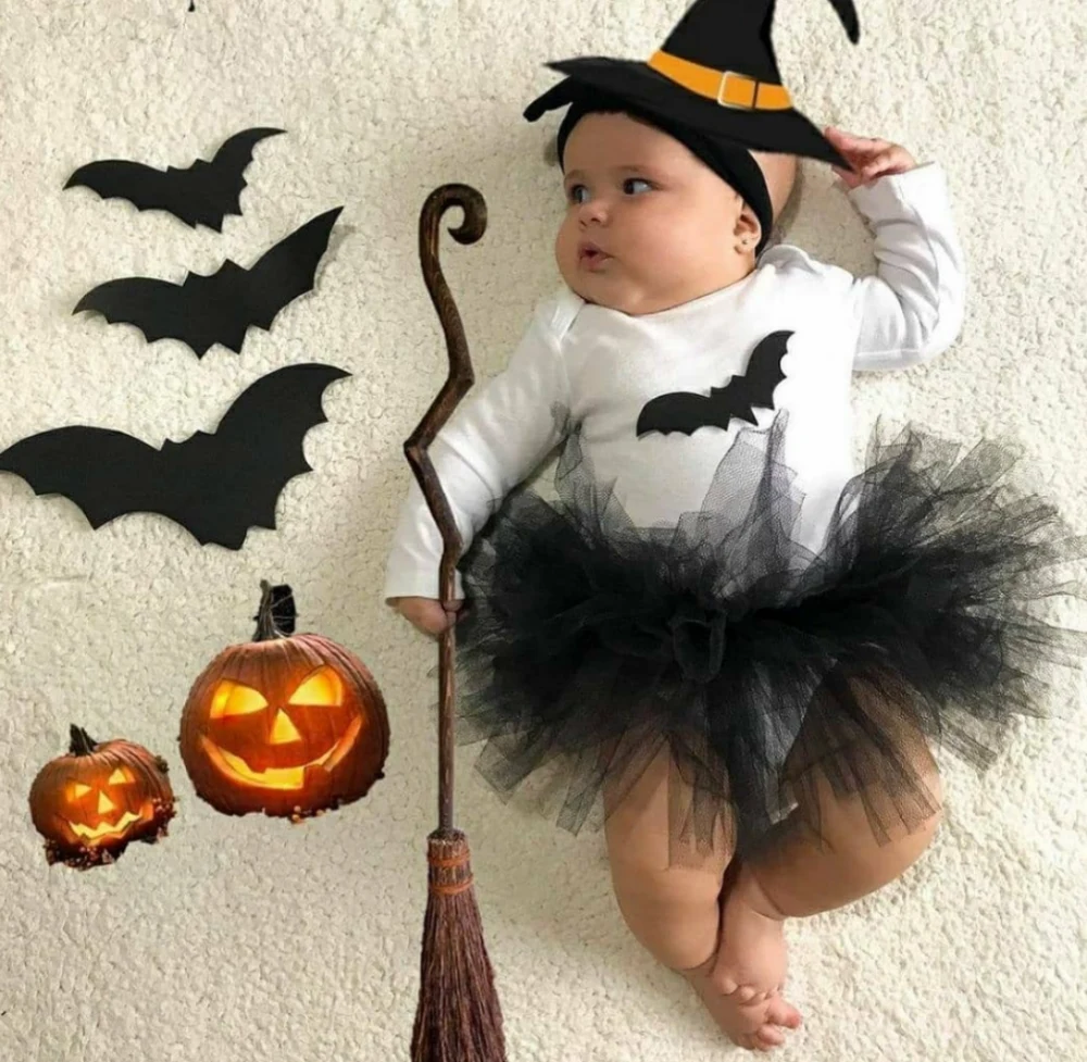 Little Witch First Halloween Photoshoot