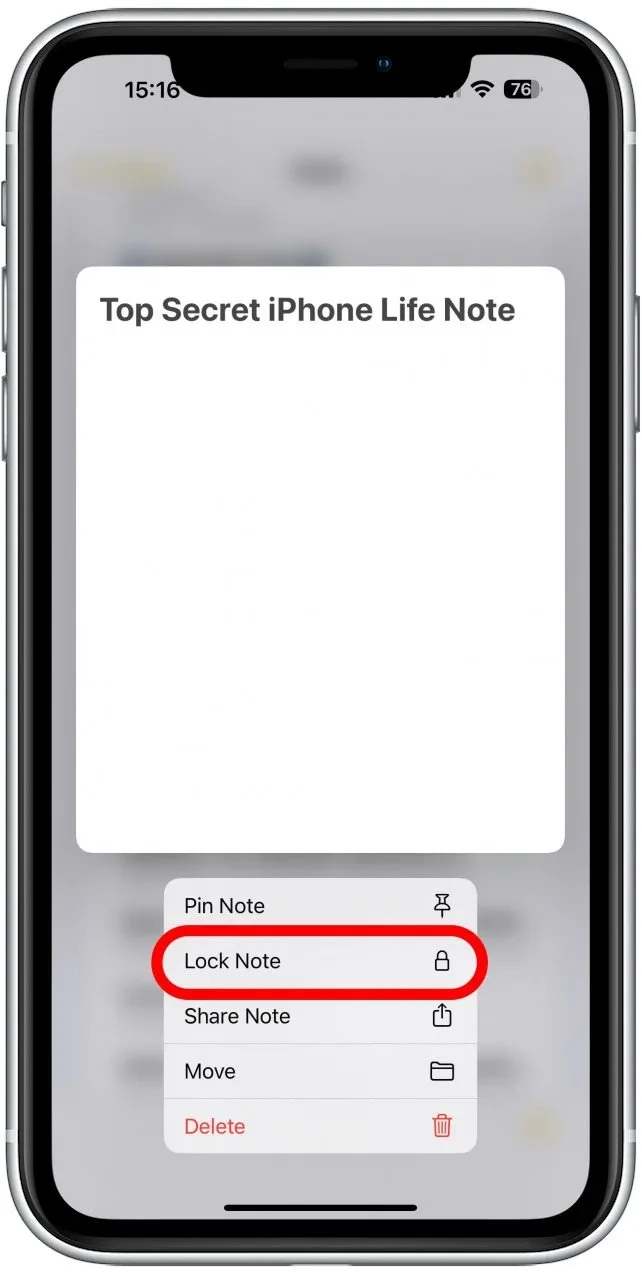 Lock Private Notes With Face ID