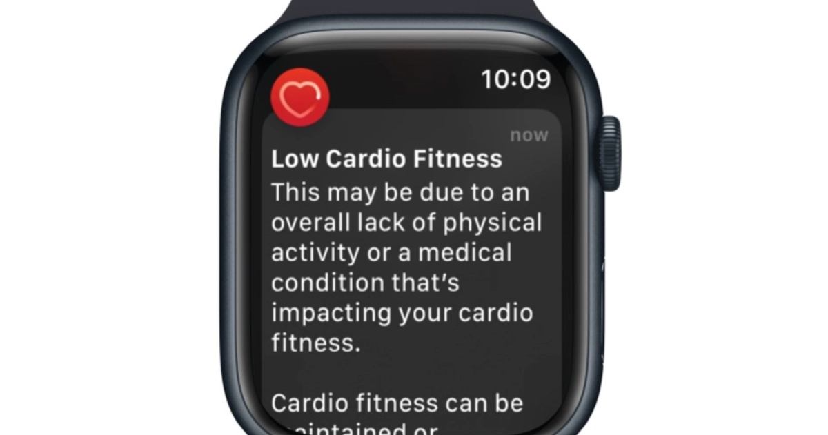 Low Cardio Fitness Warnings