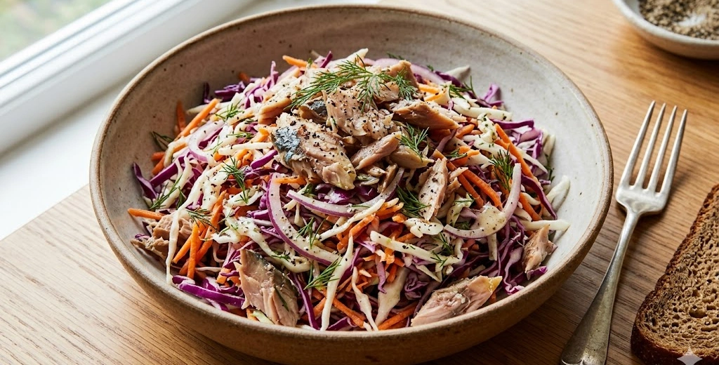 Mackerel Cabbage Slaw