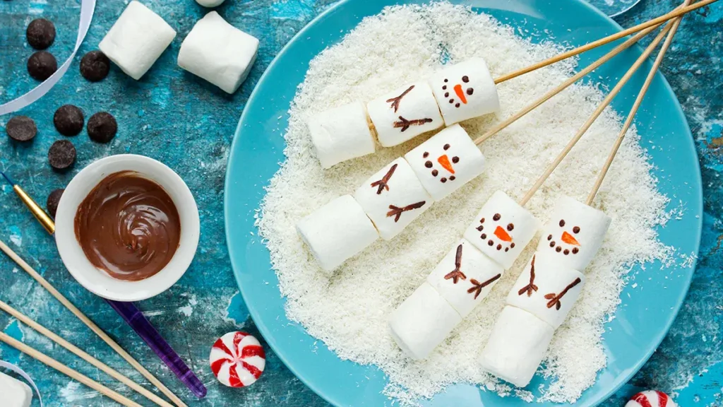 Marshmallow Snowman Pops