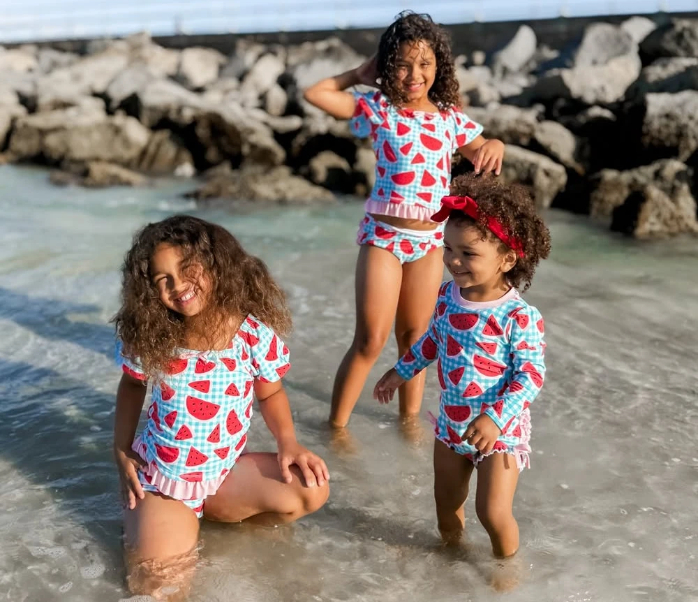 Matching Watermelon Gingham Sister