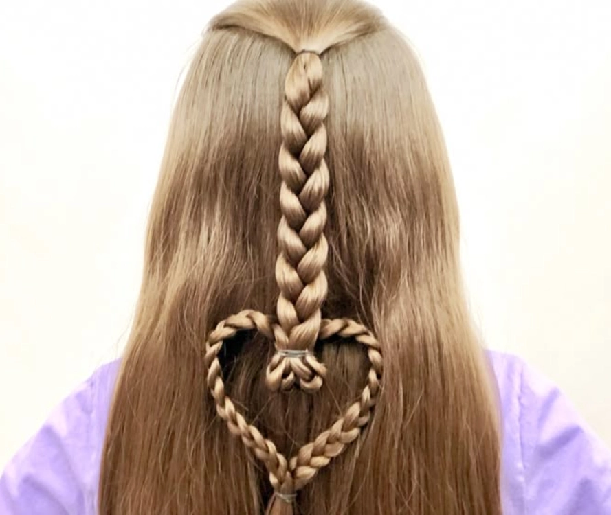 Mini Heart Clips with Glitter Spray and Pink Bows