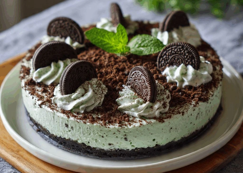 Mint Oreo Cheesecake
