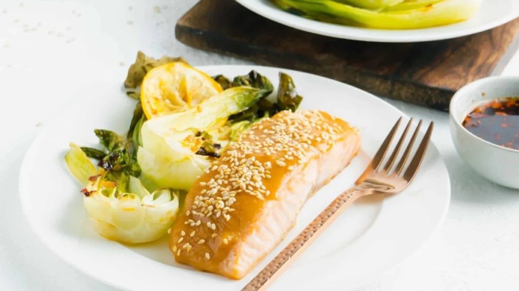 Miso Glazed Salmon and Bok Choy