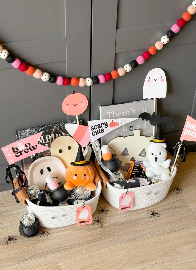 Modern Disco Ghost Rope Baskets