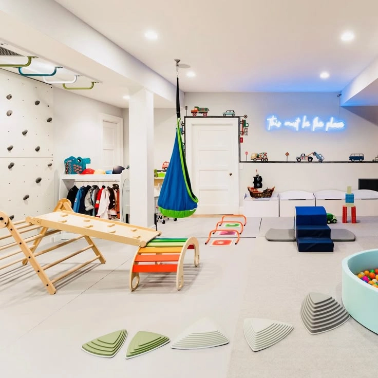 Modern Neon Activity Room