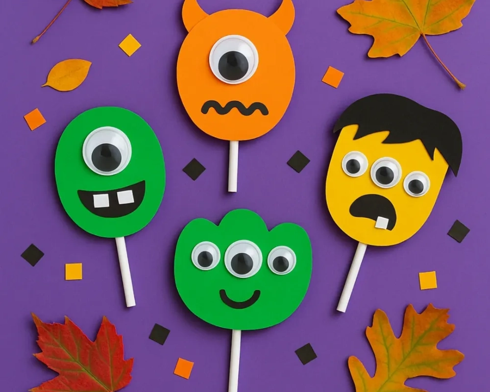 Monster Puppet Sticks