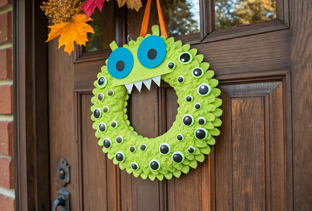 Monster Wreath Door Decoration