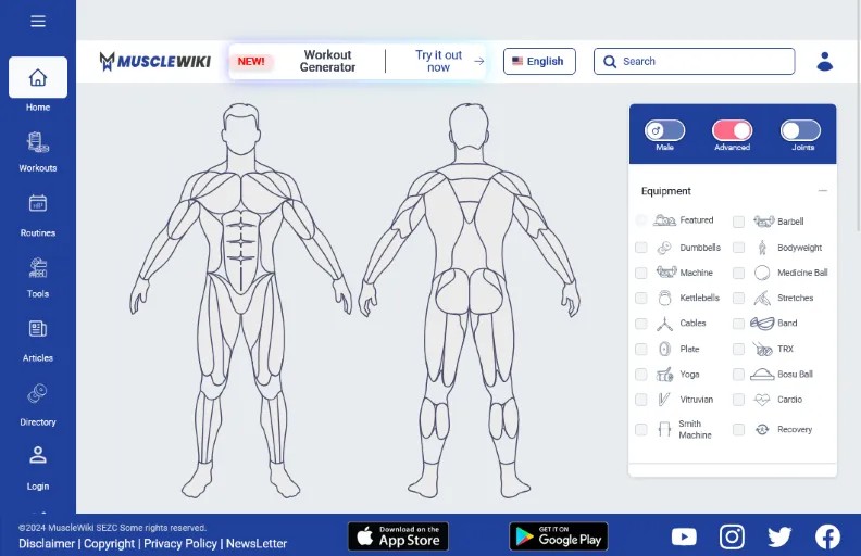 MuscleWiki The Personal Trainer You Don't Pay For
