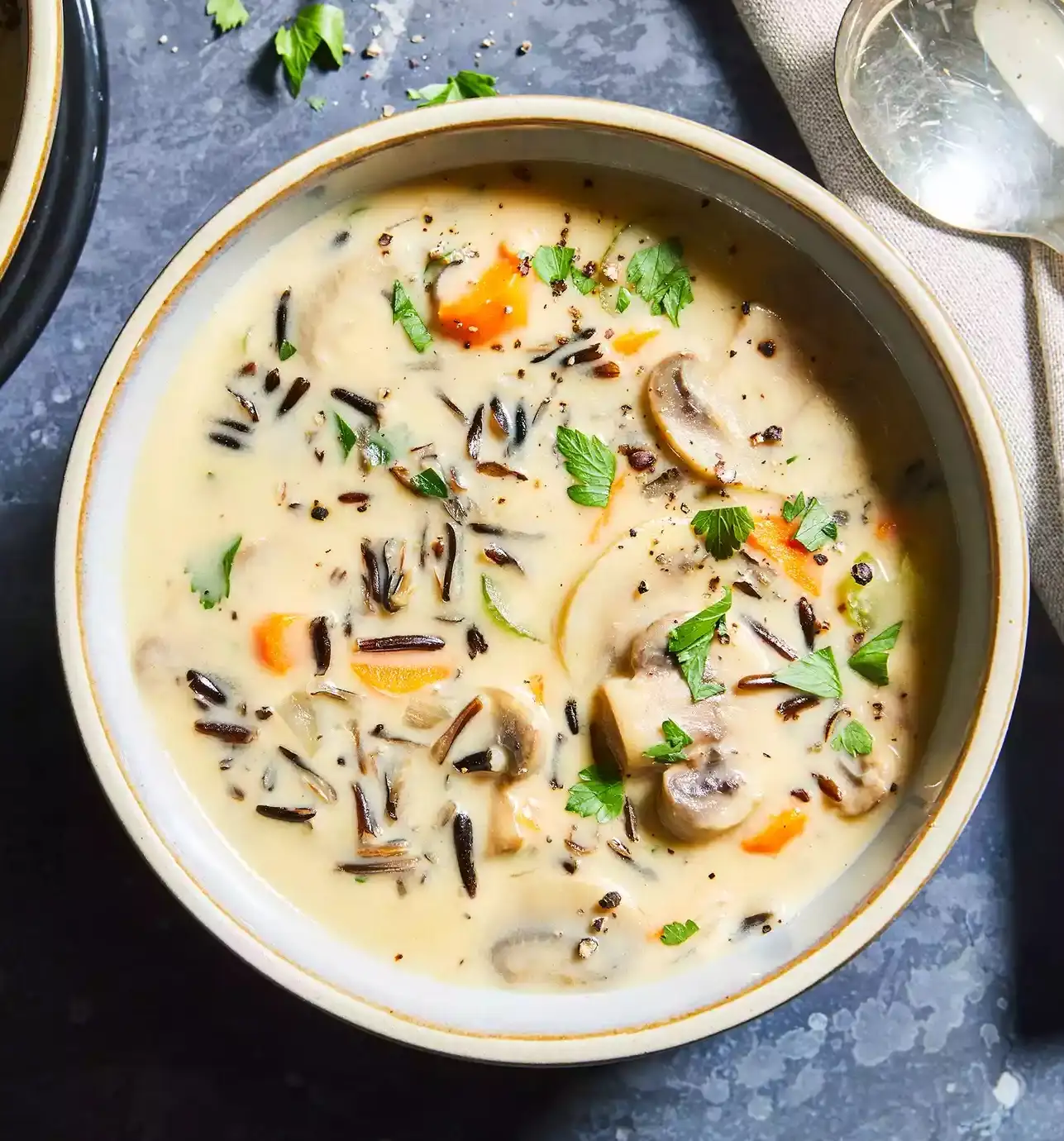 Mushroom and Wild Rice Soup