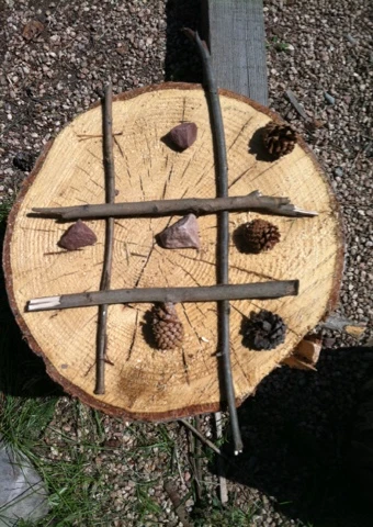 Natural Wood Tic-Tac-Toe