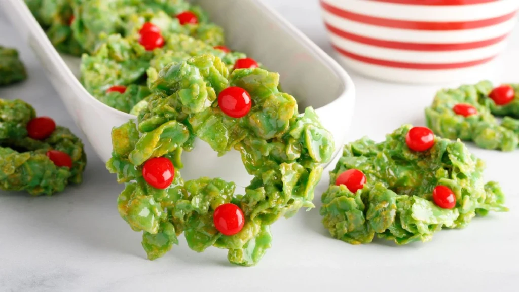 No-Bake Cornflake Wreaths