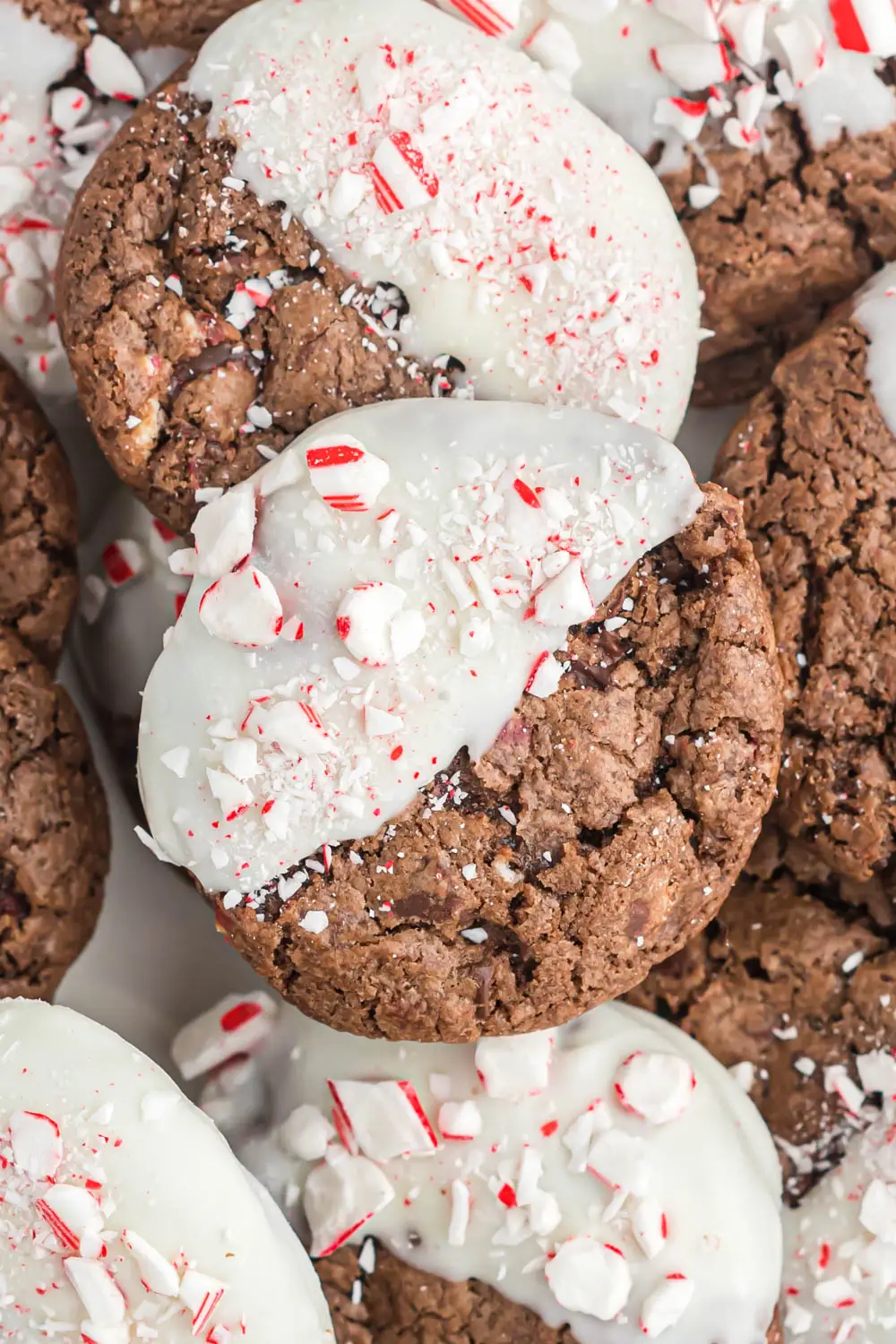 North Pole Peppermint Bark Cookies