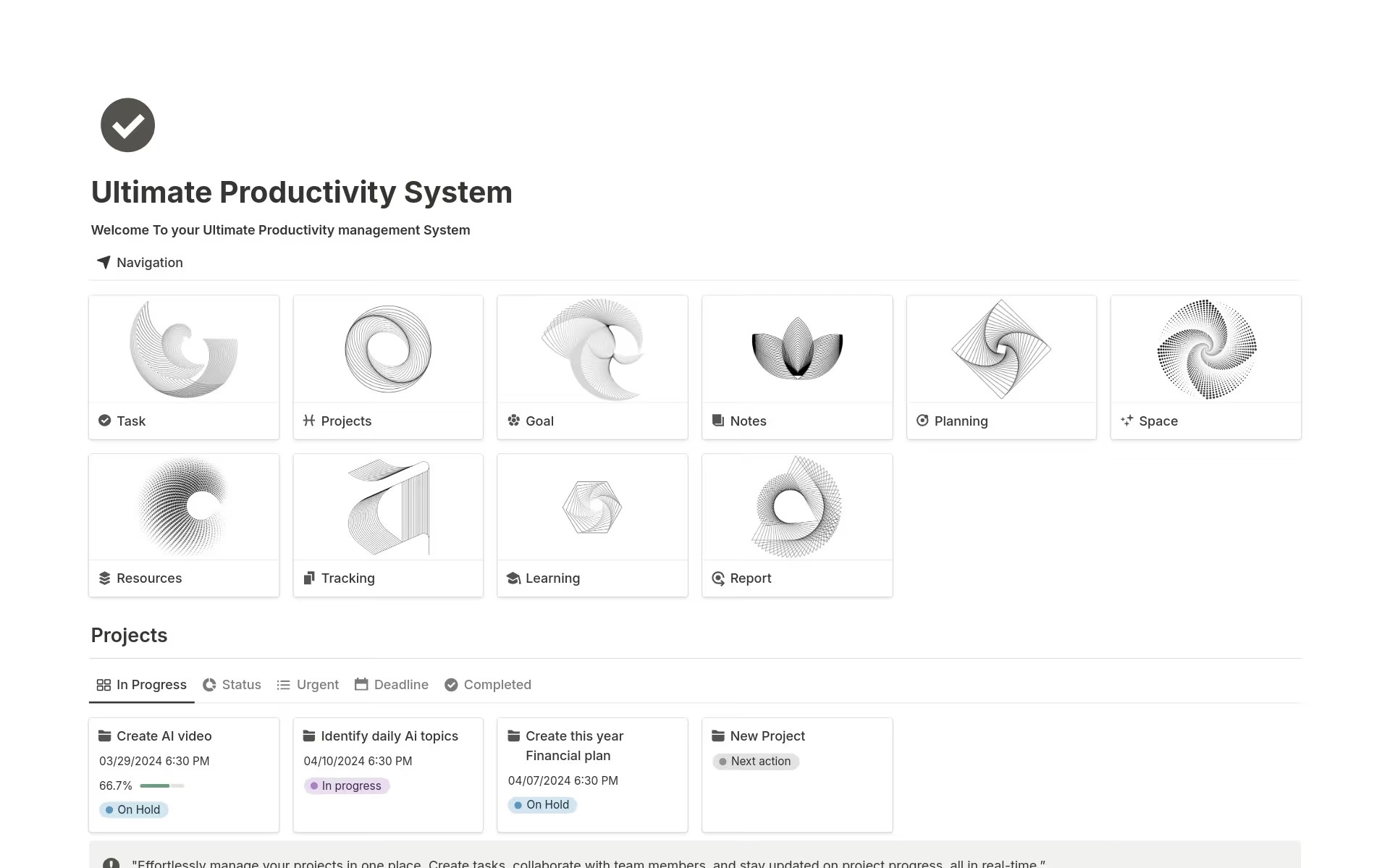 Notion Productivity & Finance Systems