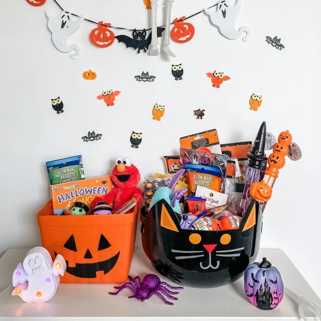 Orange & Black Theme Character Baskets