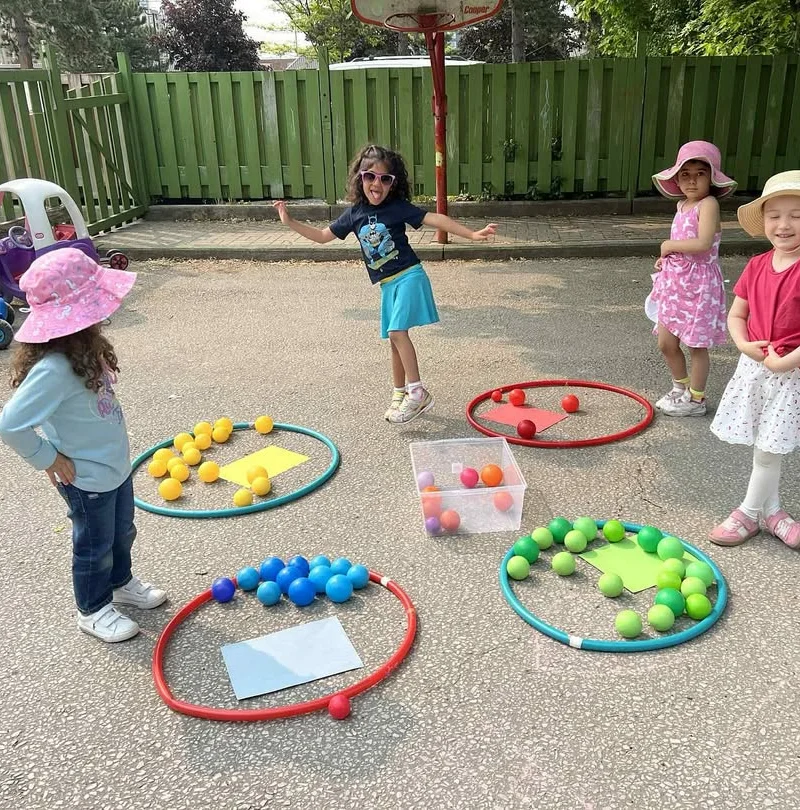 Outdoor Color Sorting Challenge