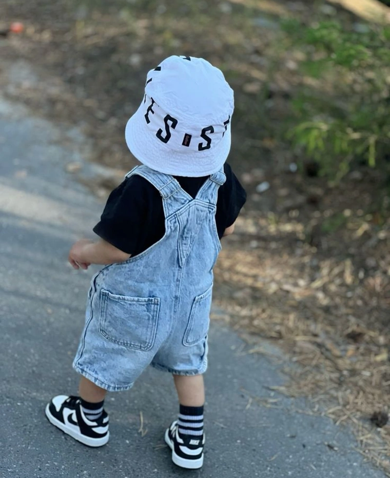 Overall Shortalls with Layered Tee Combo