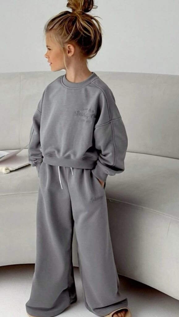 Oversized Gray Sweatsuit Set