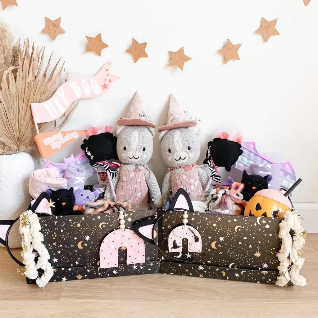 Pastel Witchy Cat Baskets